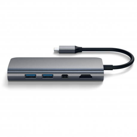 HUB MULTIMEDIA USB-C GRIS SIDÉRAL