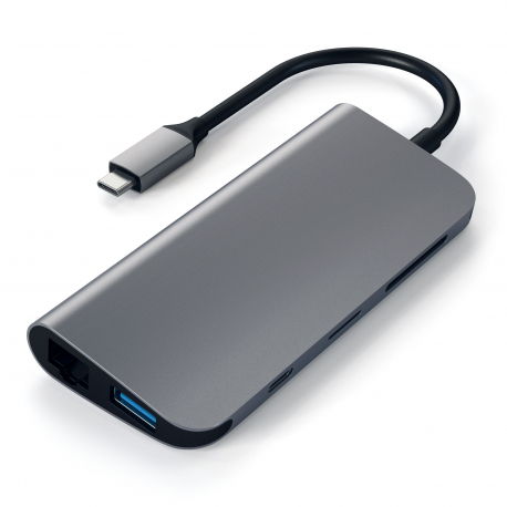 HUB MULTIMEDIA USB-C GRIS SIDÉRAL