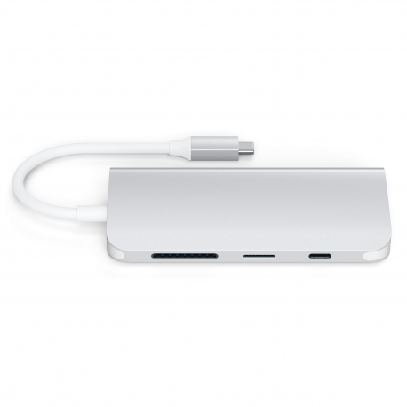 HUB MULTIMEDIA USB-C ARGENT