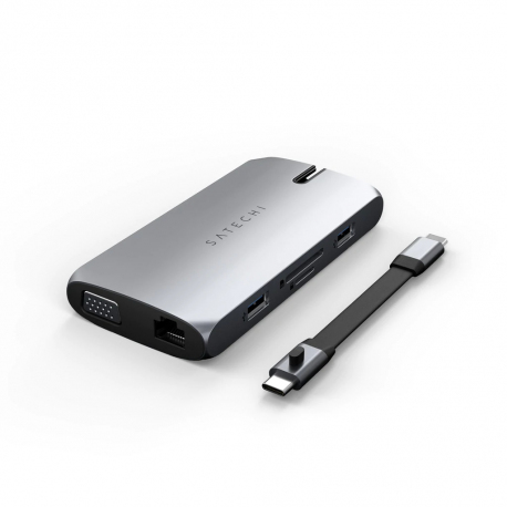 HUB USB-C MULTIPORTS ON-THE-GO GRIS