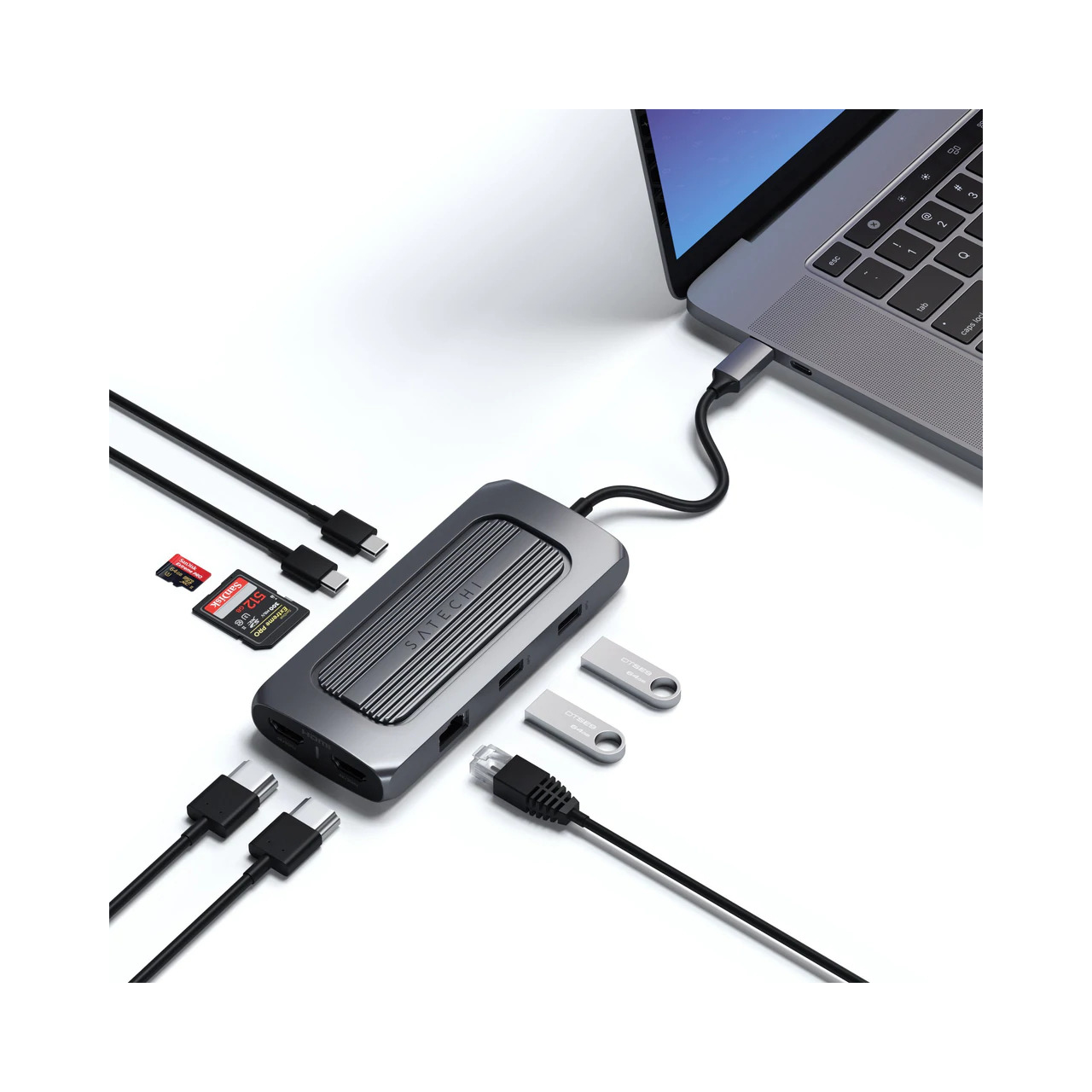 HUB USB-C MULTIPORT MX - SPACE GRAY