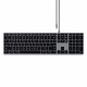 CLAVIER SLIM W3 FILAIRE USB-C QWERTY - SPACE GRAY