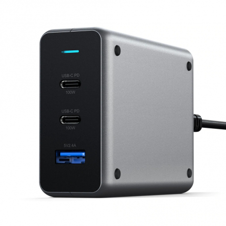 CHARGEUR MURAL 100W USB-C PD SPACE GRAY