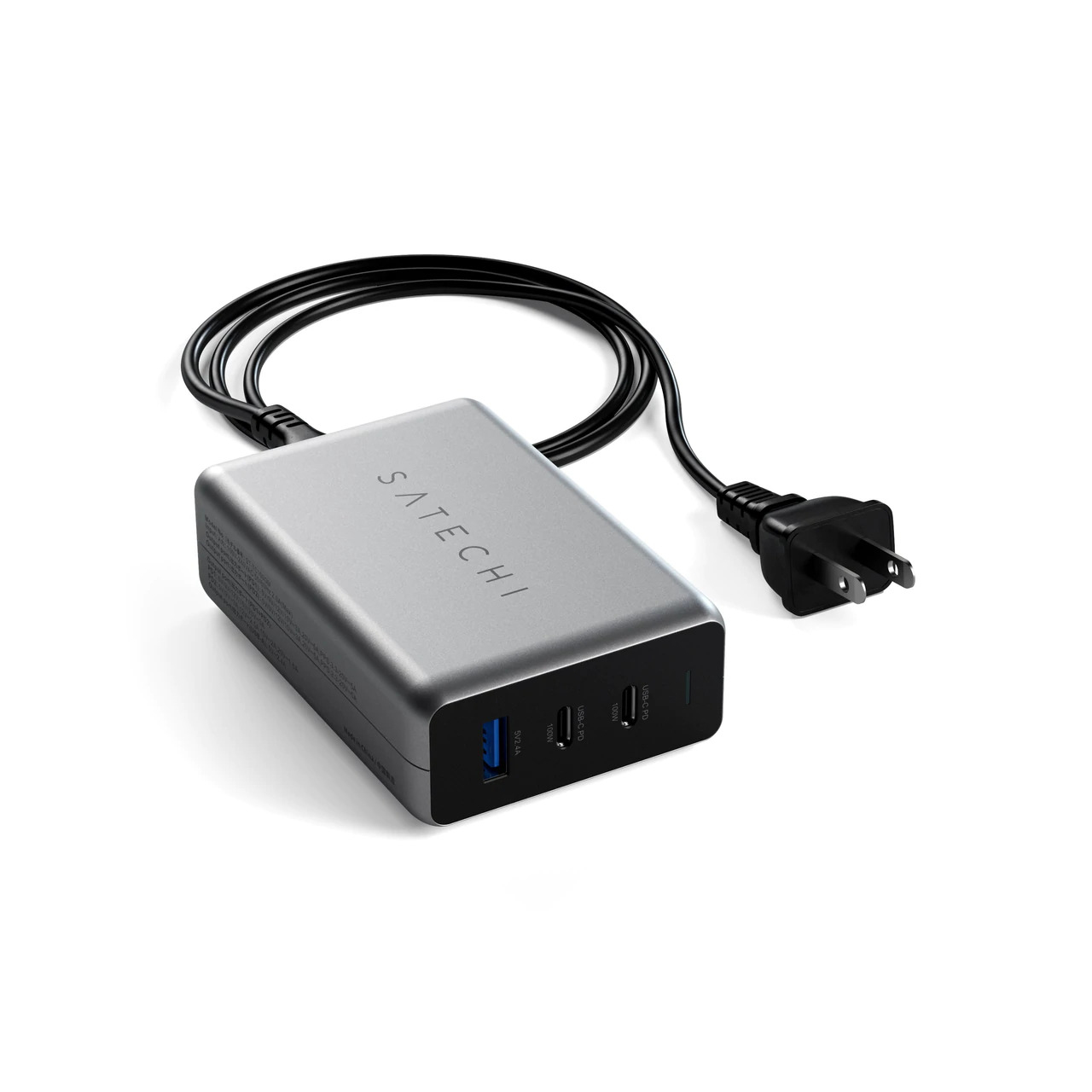 CHARGEUR MURAL 100W USB-C PD SPACE GRAY