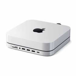 STAND & HUB MAC MINI AVEC SSD ENCLOSURE SILVER