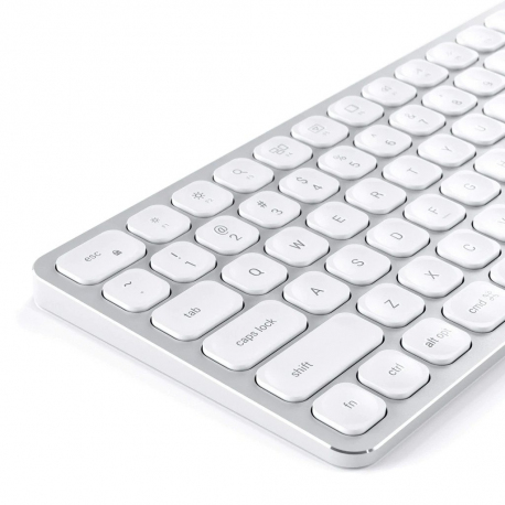 CLAVIER ALU FILAIRE QWERTY ARGENT