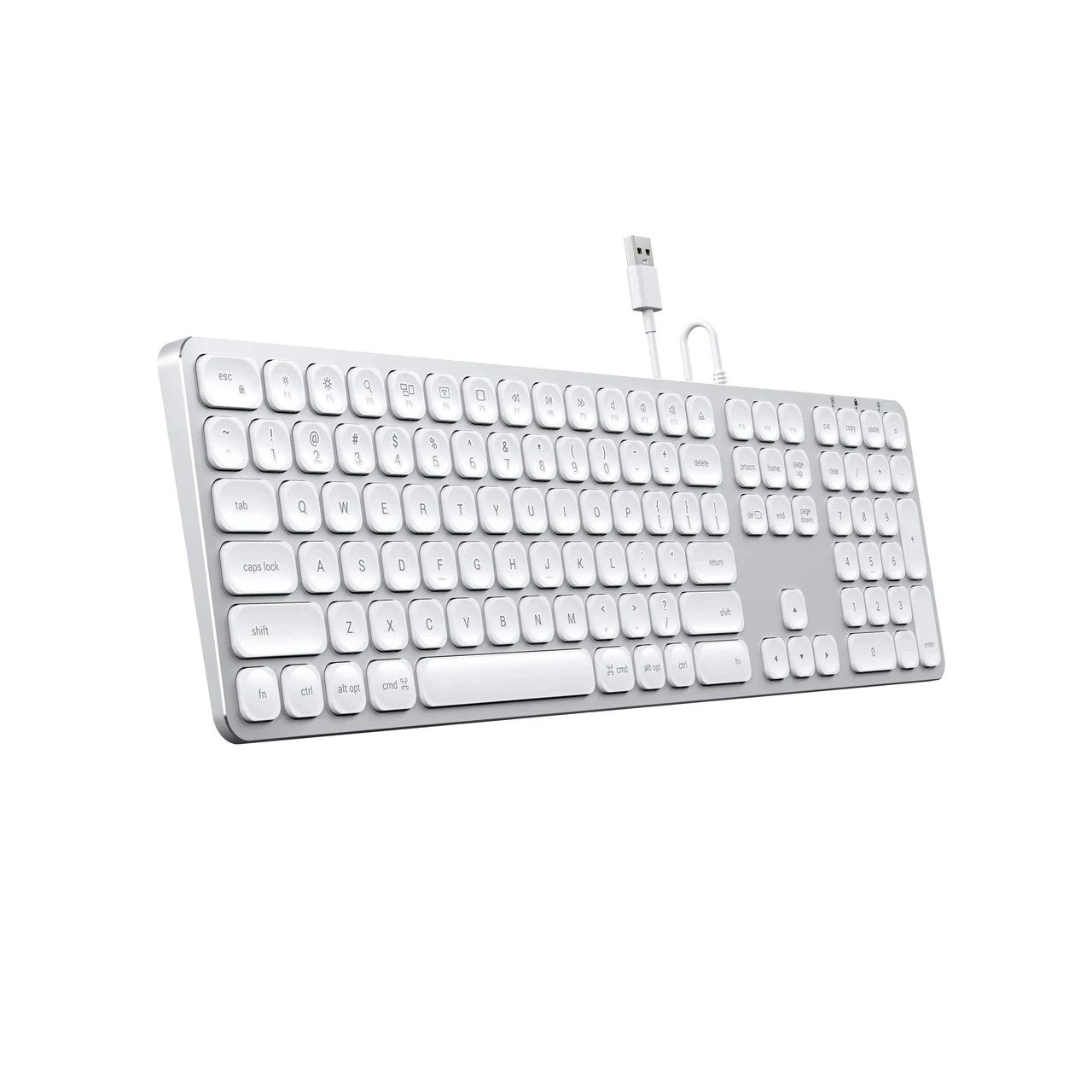 Satechi Clavier Filaire USB Aluminium & Pavé Numérique Compatible