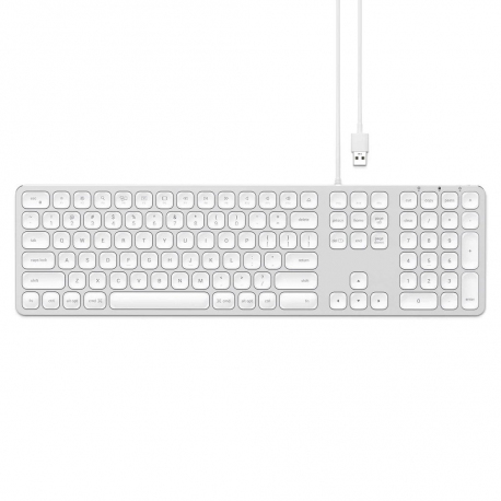 CLAVIER ALU FILAIRE QWERTY ARGENT