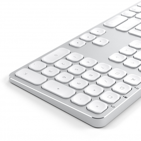 CLAVIER ALU FILAIRE QWERTY ARGENT