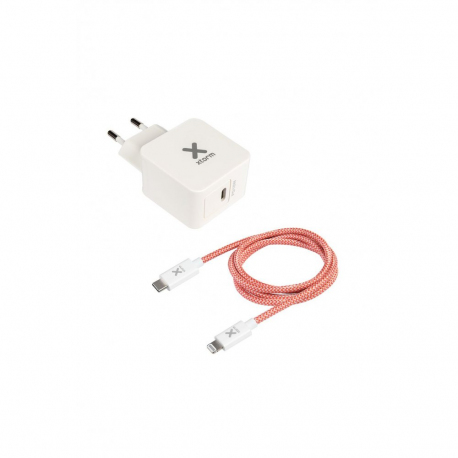 ADAPTATEUR SECTEUR + CÂBLE LIGHTNING PD BLANC