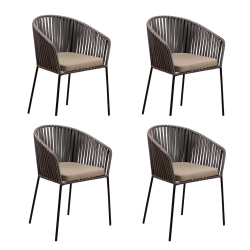 Lot de 4 fauteuils WYLDS - 56 x 56 x 78.5 cm