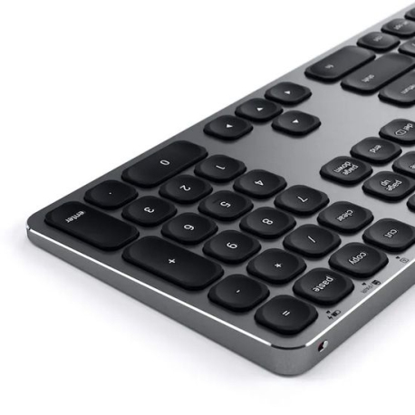 Satechi Space Gray Aluminum Bluetooth Keyboard with Numeric Keypad