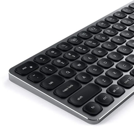 Satechi Space Gray Aluminum Bluetooth Keyboard with Numeric Keypad