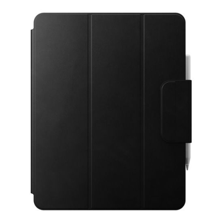 Folio Cuir Magnétique pour Apple Pencil iPad Pro 12.9 (6e/5e/4e/3e Génération) - Noir
