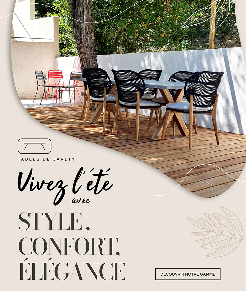 TABLES DE JARDIN
